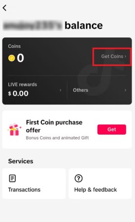 TikTok Coins: Buy and Recharge Coins to Send Gift